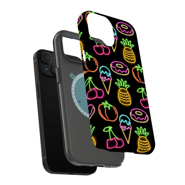 Cute Food Tough Cases For Apple iPhone (17, 16, 15, 14, 13, 12, 11, X, SE, 8, 7/ Air, Plus, Pro, Max, Mini, XR, XS), Print in USA