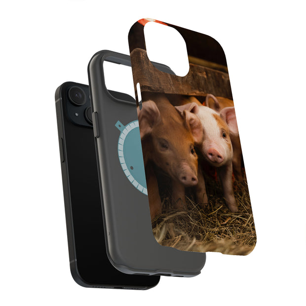 Shy Pig Tough Cases For Apple iPhone (17, 16, 15, 14, 13, 12, 11, X, SE, 8, 7/ Air, Plus, Pro, Max, Mini, XR, XS), Print in USA