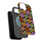 Mandala Art Tough Cases For Apple iPhone (17, 16, 15, 14, 13, 12, 11, X, SE, 8, 7/ Air, Plus, Pro, Max, Mini, XR, XS), Print in USA