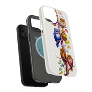 Owls Tree 1 Tough Cases For Apple iPhone (17, 16, 15, 14, 13, 12, 11, X, SE, 8, 7/ Air, Plus, Pro, Max, Mini, XR, XS), Print in USA