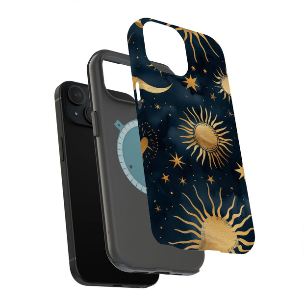 Star Dark Blue Tough Cases For Apple iPhone (17, 16, 15, 14, 13, 12, 11, X, SE, 8, 7/ Air, Plus, Pro, Max, Mini, XR, XS), Print in USA
