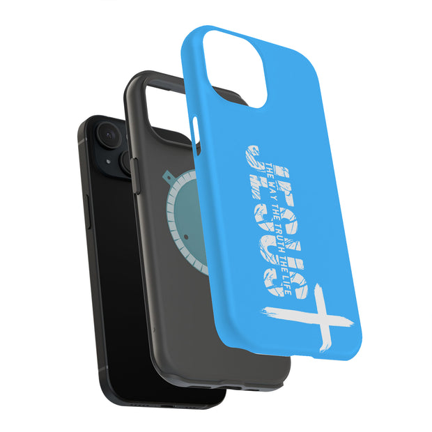 Jesus The Way Tough Cases For Apple iPhone (17, 16, 15, 14, 13, 12, 11, X, SE, 8, 7/ Air, Plus, Pro, Max, Mini, XR, XS), Print in USA