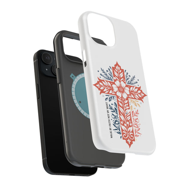 Jesus by Faith Tough Cases For Apple iPhone (17, 16, 15, 14, 13, 12, 11, X, SE, 8, 7/ Air, Plus, Pro, Max, Mini, XR, XS), Print in USA