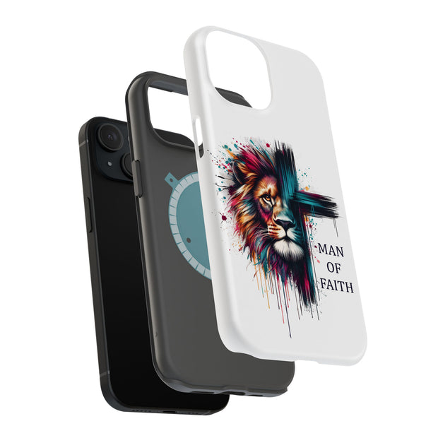 Man of Faith Tough Cases For Apple iPhone (17, 16, 15, 14, 13, 12, 11, X, SE, 8, 7/ Air, Plus, Pro, Max, Mini, XR, XS), Print in USA