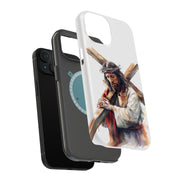 Jesus Cross 2 Tough Cases For Apple iPhone (17, 16, 15, 14, 13, 12, 11, X, SE, 8, 7/ Air, Plus, Pro, Max, Mini, XR, XS), Print in USA