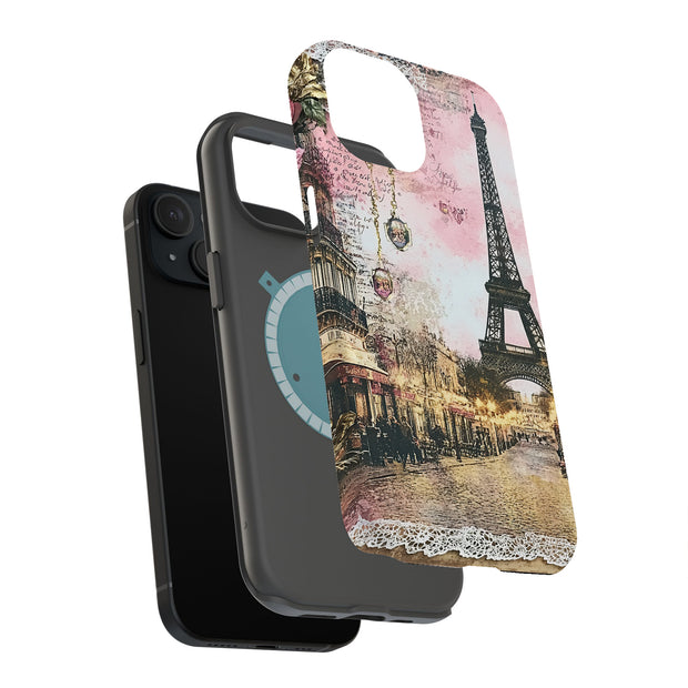 Paris Love 1 Tough Cases For Apple iPhone (17, 16, 15, 14, 13, 12, 11, X, SE, 8, 7/ Air, Plus, Pro, Max, Mini, XR, XS), Print in USA