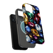 Gems Jewels 1 Tough Cases For Apple iPhone (17, 16, 15, 14, 13, 12, 11, X, SE, 8, 7/ Air, Plus, Pro, Max, Mini, XR, XS), Print in USA