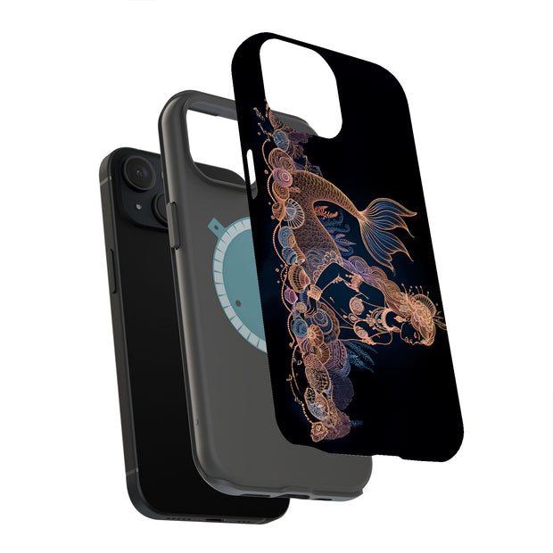 Mermaid shells Tough Cases For Apple iPhone (17, 16, 15, 14, 13, 12, 11, X, SE, 8, 7/ Air, Plus, Pro, Max, Mini, XR, XS), Print in USA