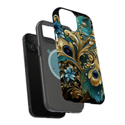 Jewel Feather 2 Tough Cases For Apple iPhone (17, 16, 15, 14, 13, 12, 11, X, SE, 8, 7/ Air, Plus, Pro, Max, Mini, XR, XS), Print in USA