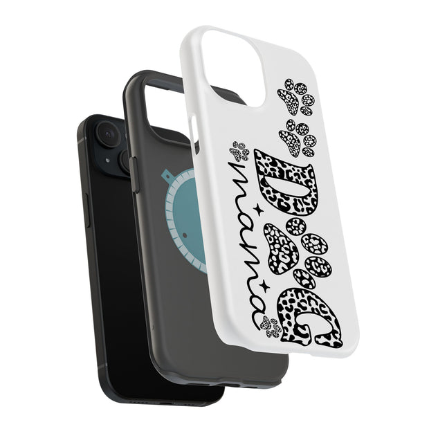 Dog Mama Paws 1 Tough Cases For Apple iPhone (17, 16, 15, 14, 13, 12, 11, X, SE, 8, 7/ Air, Plus, Pro, Max, Mini, XR, XS), Print in USA