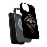 Leopard Cross Tough Cases For Apple iPhone (17, 16, 15, 14, 13, 12, 11, X, SE, 8, 7/ Air, Plus, Pro, Max, Mini, XR, XS), Print in USA