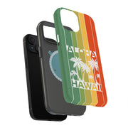 Hawaii Palms Tough Cases For Apple iPhone (17, 16, 15, 14, 13, 12, 11, X, SE, 8, 7/ Air, Plus, Pro, Max, Mini, XR, XS), Print in USA