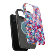 Color Mosaic 1 Tough Cases For Apple iPhone (17, 16, 15, 14, 13, 12, 11, X, SE, 8, 7/ Air, Plus, Pro, Max, Mini, XR, XS), Print in USA