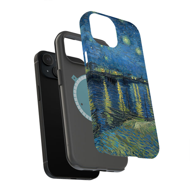 Starry Night 1 Tough Cases For Apple iPhone (17, 16, 15, 14, 13, 12, 11, X, SE, 8, 7/ Air, Plus, Pro, Max, Mini, XR, XS), Print in USA