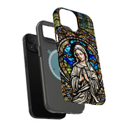 Virgin Mary 2 Tough Cases For Apple iPhone (17, 16, 15, 14, 13, 12, 11, X, SE, 8, 7/ Air, Plus, Pro, Max, Mini, XR, XS), Print in USA