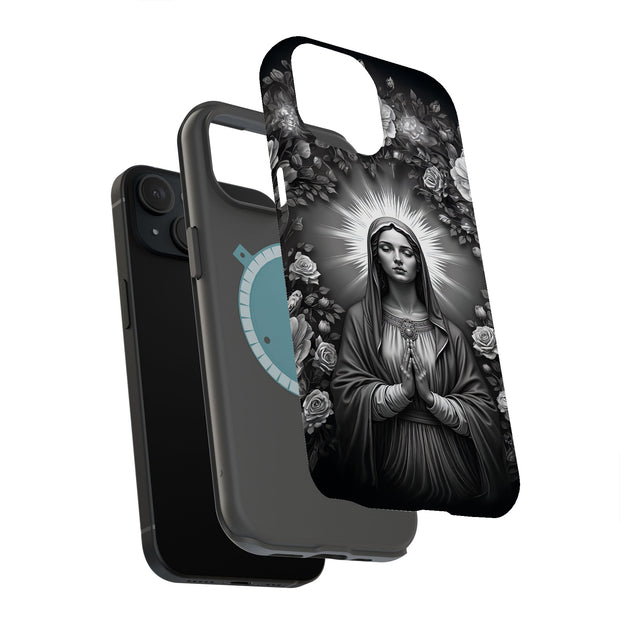 Virgin Mary 4 Tough Cases For Apple iPhone (17, 16, 15, 14, 13, 12, 11, X, SE, 8, 7/ Air, Plus, Pro, Max, Mini, XR, XS), Print in USA