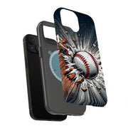 Baseball Smash Tough Cases For Apple iPhone (17, 16, 15, 14, 13, 12, 11, X, SE, 8, 7/ Air, Plus, Pro, Max, Mini, XR, XS), Print in USA