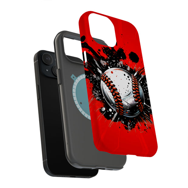 Baseball Crash Tough Cases For Apple iPhone (17, 16, 15, 14, 13, 12, 11, X, SE, 8, 7/ Air, Plus, Pro, Max, Mini, XR, XS), Print in USA