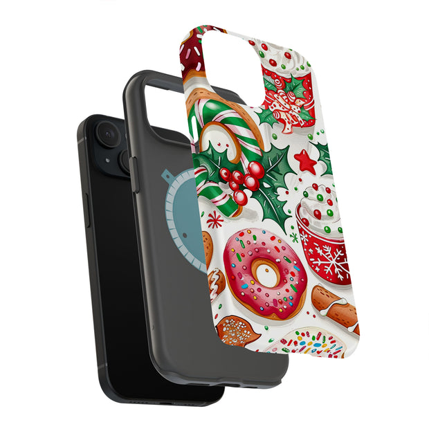 Xmas Theme 1 Tough Cases For Apple iPhone (17, 16, 15, 14, 13, 12, 11, X, SE, 8, 7/ Air, Plus, Pro, Max, Mini, XR, XS), Print in USA