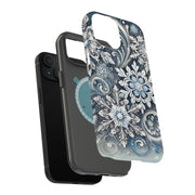 Xmas Snow White Tough Cases For Apple iPhone (17, 16, 15, 14, 13, 12, 11, X, SE, 8, 7/ Air, Plus, Pro, Max, Mini, XR, XS), Print in USA