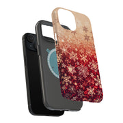 Xmas Snowflake 2 Tough Cases For Apple iPhone (17, 16, 15, 14, 13, 12, 11, X, SE, 8, 7/ Air, Plus, Pro, Max, Mini, XR, XS), Print in USA
