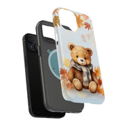 Autumn Bear 2 Tough Cases For Apple iPhone (17, 16, 15, 14, 13, 12, 11, X, SE, 8, 7/ Air, Plus, Pro, Max, Mini, XR, XS), Print in USA