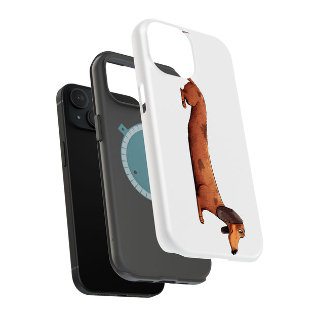 Dachshund Dog Tough Cases For Apple iPhone (17, 16, 15, 14, 13, 12, 11, X, SE, 8, 7/ Air, Plus, Pro, Max, Mini, XR, XS), Print in USA