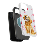 Golden Retriever Tough Cases For Apple iPhone (17, 16, 15, 14, 13, 12, 11, X, SE, 8, 7/ Air, Plus, Pro, Max, Mini, XR, XS), Print in USA