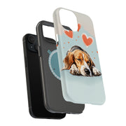 Sleepy Foxhound Tough Cases For Apple iPhone (17, 16, 15, 14, 13, 12, 11, X, SE, 8, 7/ Air, Plus, Pro, Max, Mini, XR, XS), Print in USA