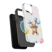 Bear Balloons Tough Cases For Apple iPhone (17, 16, 15, 14, 13, 12, 11, X, SE, 8, 7/ Air, Plus, Pro, Max, Mini, XR, XS), Print in USA