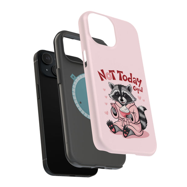 Raccoon Cupid Tough Cases For Apple iPhone (17, 16, 15, 14, 13, 12, 11, X, SE, 8, 7/ Air, Plus, Pro, Max, Mini, XR, XS), Print in USA