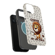 Coffee My Force Tough Cases For Apple iPhone (17, 16, 15, 14, 13, 12, 11, X, SE, 8, 7/ Air, Plus, Pro, Max, Mini, XR, XS), Print in USA