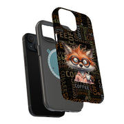 Need Coffee Fox Tough Cases For Apple iPhone (17, 16, 15, 14, 13, 12, 11, X, SE, 8, 7/ Air, Plus, Pro, Max, Mini, XR, XS), Print in USA