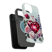 Diamond Heart Tough Cases For Apple iPhone (17, 16, 15, 14, 13, 12, 11, X, SE, 8, 7/ Air, Plus, Pro, Max, Mini, XR, XS), Print in USA