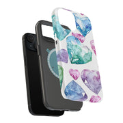 Heart Diamond 1 Tough Cases For Apple iPhone (17, 16, 15, 14, 13, 12, 11, X, SE, 8, 7/ Air, Plus, Pro, Max, Mini, XR, XS), Print in USA