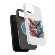 Gems Flower Owl Tough Cases For Apple iPhone (17, 16, 15, 14, 13, 12, 11, X, SE, 8, 7/ Air, Plus, Pro, Max, Mini, XR, XS), Print in USA