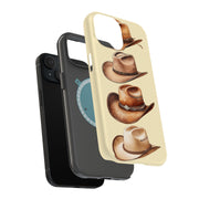 Cowboy Hats 2 Tough Cases For Apple iPhone (17, 16, 15, 14, 13, 12, 11, X, SE, 8, 7/ Air, Plus, Pro, Max, Mini, XR, XS), Print in USA