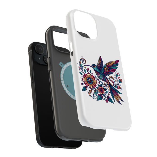 Hummingbird 2 Tough Cases For Apple iPhone (17, 16, 15, 14, 13, 12, 11, X, SE, 8, 7/ Air, Plus, Pro, Max, Mini, XR, XS), Print in USA