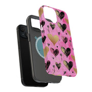 Valentine Heart Tough Cases For Apple iPhone (17, 16, 15, 14, 13, 12, 11, X, SE, 8, 7/ Air, Plus, Pro, Max, Mini, XR, XS), Print in USA