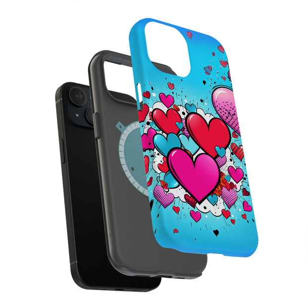 Valentine Pop 4 Tough Cases For Apple iPhone (17, 16, 15, 14, 13, 12, 11, X, SE, 8, 7/ Air, Plus, Pro, Max, Mini, XR, XS), Print in USA