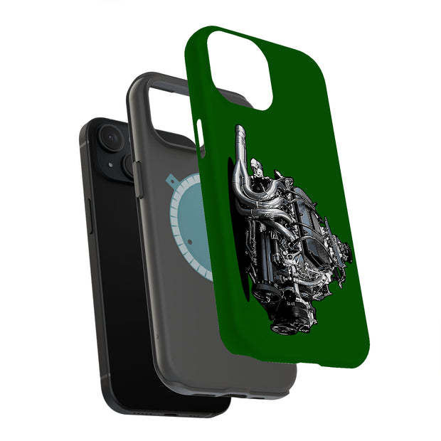 Racing Engine 2 Tough Cases For Apple iPhone (17, 16, 15, 14, 13, 12, 11, X, SE, 8, 7/ Air, Plus, Pro, Max, Mini, XR, XS), Print in USA