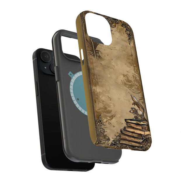 Vintage Paper A Tough Cases For Apple iPhone (17, 16, 15, 14, 13, 12, 11, X, SE, 8, 7/ Air, Plus, Pro, Max, Mini, XR, XS), Print in USA