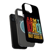 Cool Army Dad Tough Cases For Apple iPhone (17, 16, 15, 14, 13, 12, 11, X, SE, 8, 7/ Air, Plus, Pro, Max, Mini, XR, XS), Print in USA