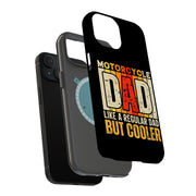 Motorcycle Dad Tough Cases For Apple iPhone (17, 16, 15, 14, 13, 12, 11, X, SE, 8, 7/ Air, Plus, Pro, Max, Mini, XR, XS), Print in USA
