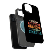 Grandpa Old Guy Tough Cases For Apple iPhone (17, 16, 15, 14, 13, 12, 11, X, SE, 8, 7/ Air, Plus, Pro, Max, Mini, XR, XS), Print in USA