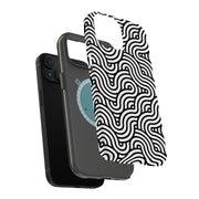 Japan Geo Waves Tough Cases For Apple iPhone (17, 16, 15, 14, 13, 12, 11, X, SE, 8, 7/ Air, Plus, Pro, Max, Mini, XR, XS), Print in USA