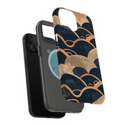 Japanese Wave 3 Tough Cases For Apple iPhone (17, 16, 15, 14, 13, 12, 11, X, SE, 8, 7/ Air, Plus, Pro, Max, Mini, XR, XS), Print in USA
