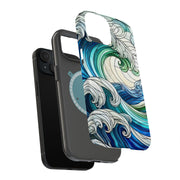 Glass Wave 1 Tough Cases For Apple iPhone (17, 16, 15, 14, 13, 12, 11, X, SE, 8, 7/ Air, Plus, Pro, Max, Mini, XR, XS), Print in USA