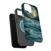 Star Moon Wave1 Tough Cases For Apple iPhone (17, 16, 15, 14, 13, 12, 11, X, SE, 8, 7/ Air, Plus, Pro, Max, Mini, XR, XS), Print in USA