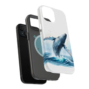 Humpback Whale1 Tough Cases For Apple iPhone (17, 16, 15, 14, 13, 12, 11, X, SE, 8, 7/ Air, Plus, Pro, Max, Mini, XR, XS), Print in USA
